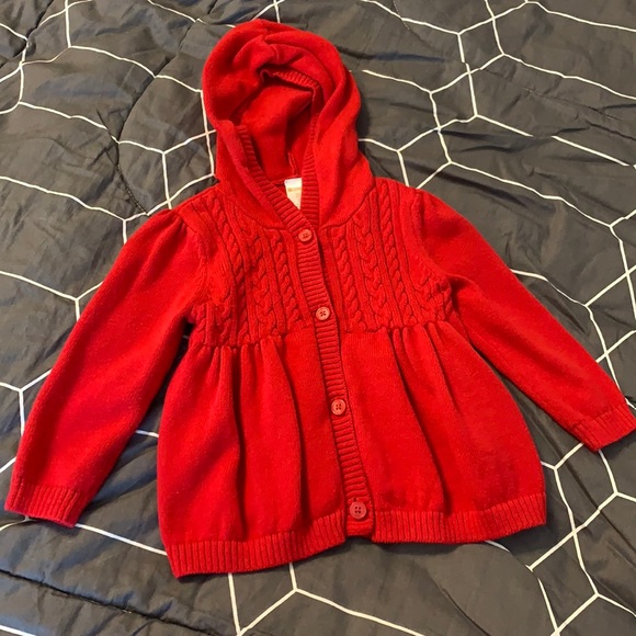 Red button up sweater - Picture 1 of 2
